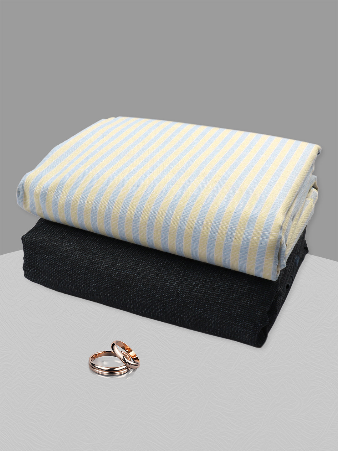 Men Cotton Striped Shirting & Suiting Gift Box SS192