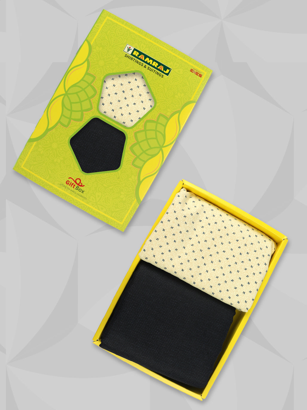 Cotton Blend Printed Shirting & Suiting Gift Box SS222