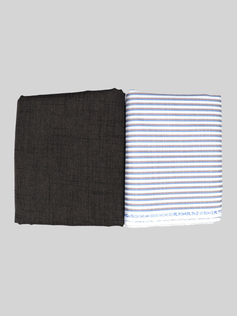 Cotton Striped Shirting & Suiting Gift Box Combo SS92