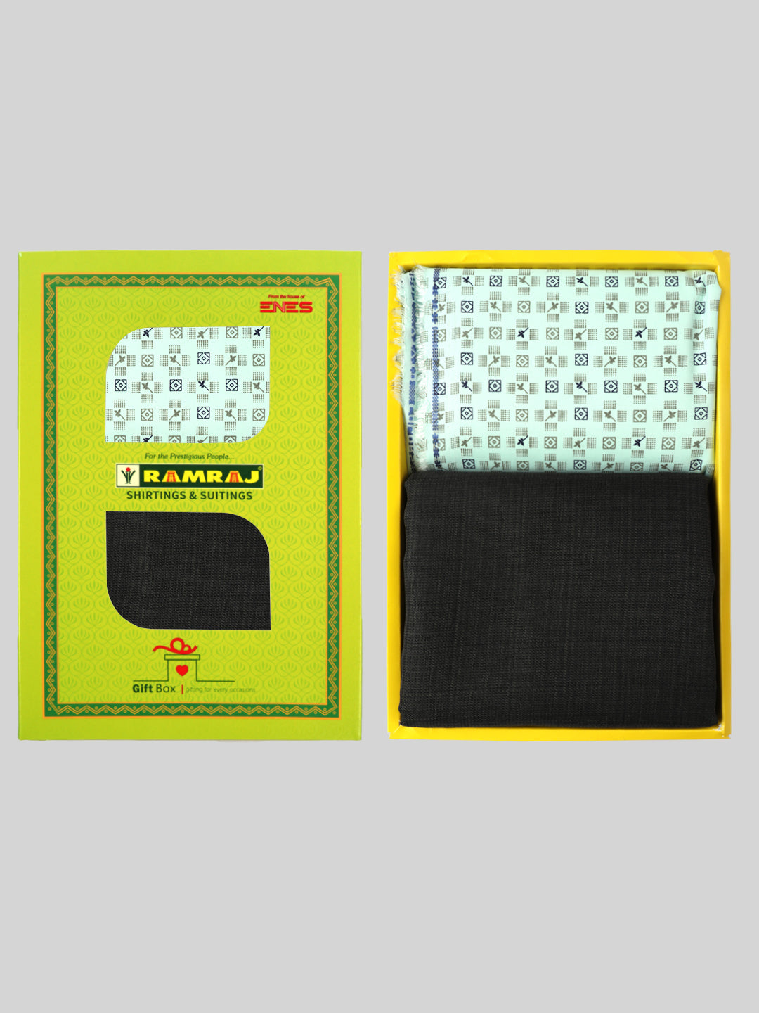 Mens Cotton Printed Shirting & Suiting Gift Box SS147