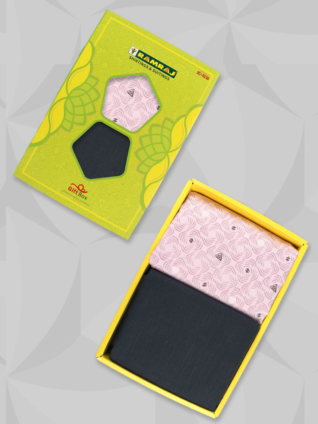 Cotton Blend Printed Shirting & Suiting Gift Box SS217