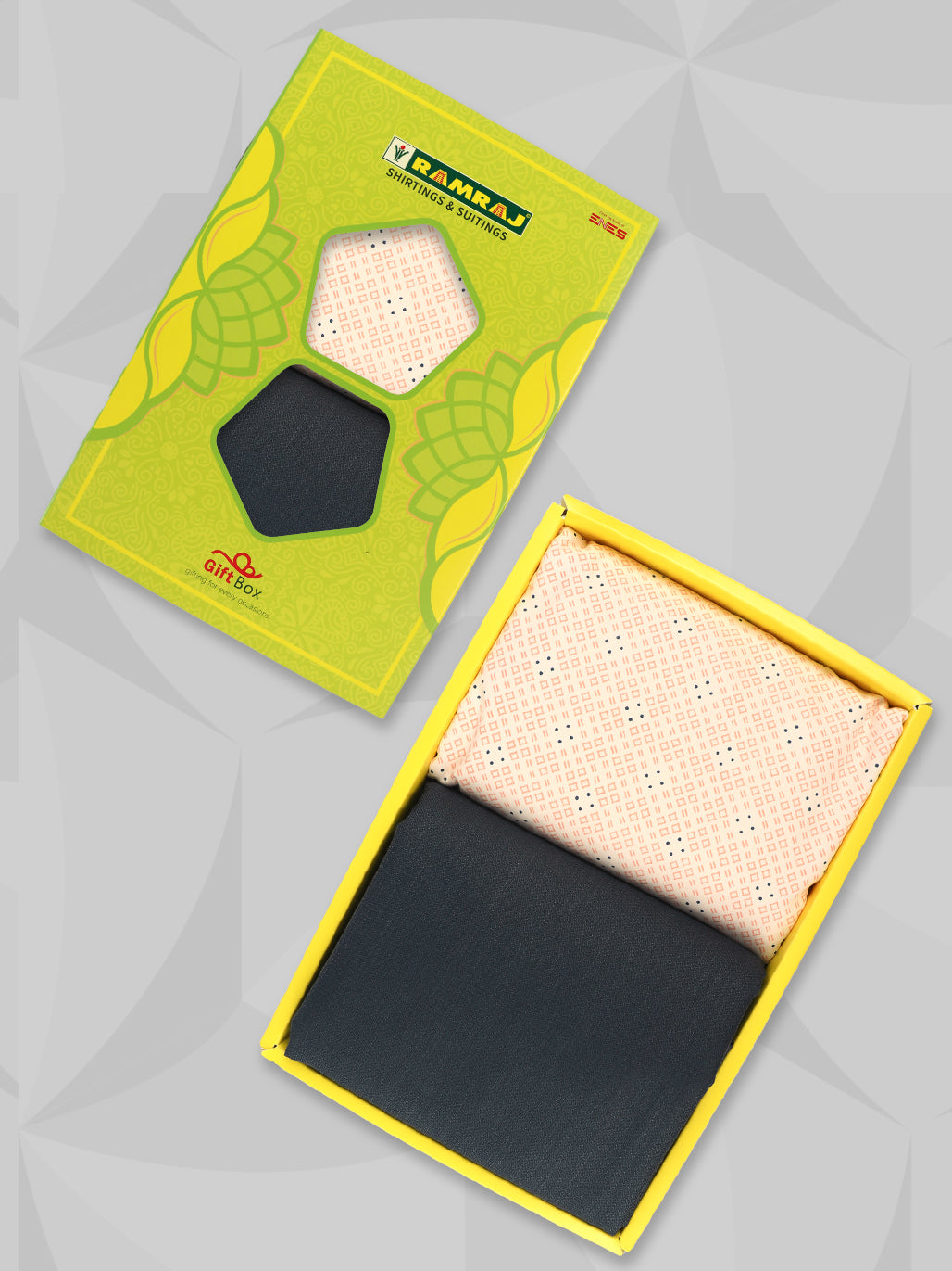 Cotton Blend Printed Shirting & Suiting Gift Box SS220
