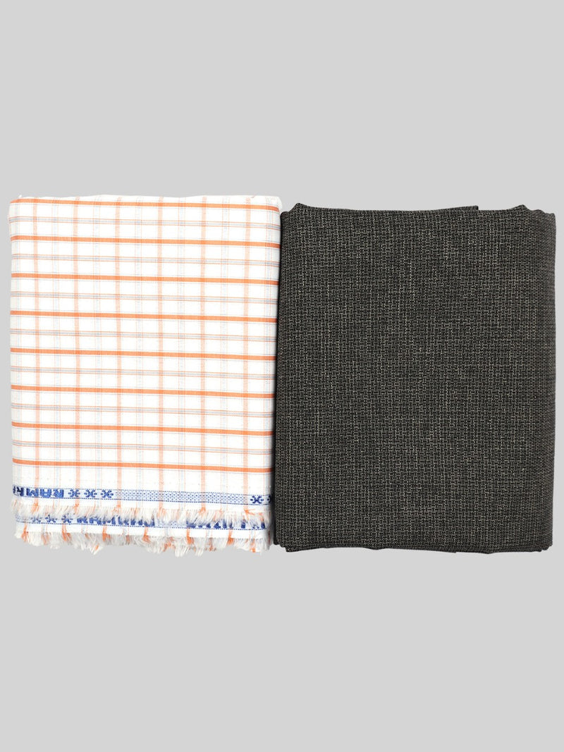 Cotton Checked Shirting & Suiting Gift Box Combo SS87