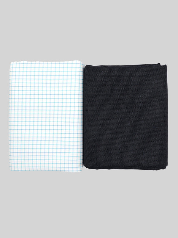 Cotton Checked Shirting & Suiting Gift Box Combo SS91