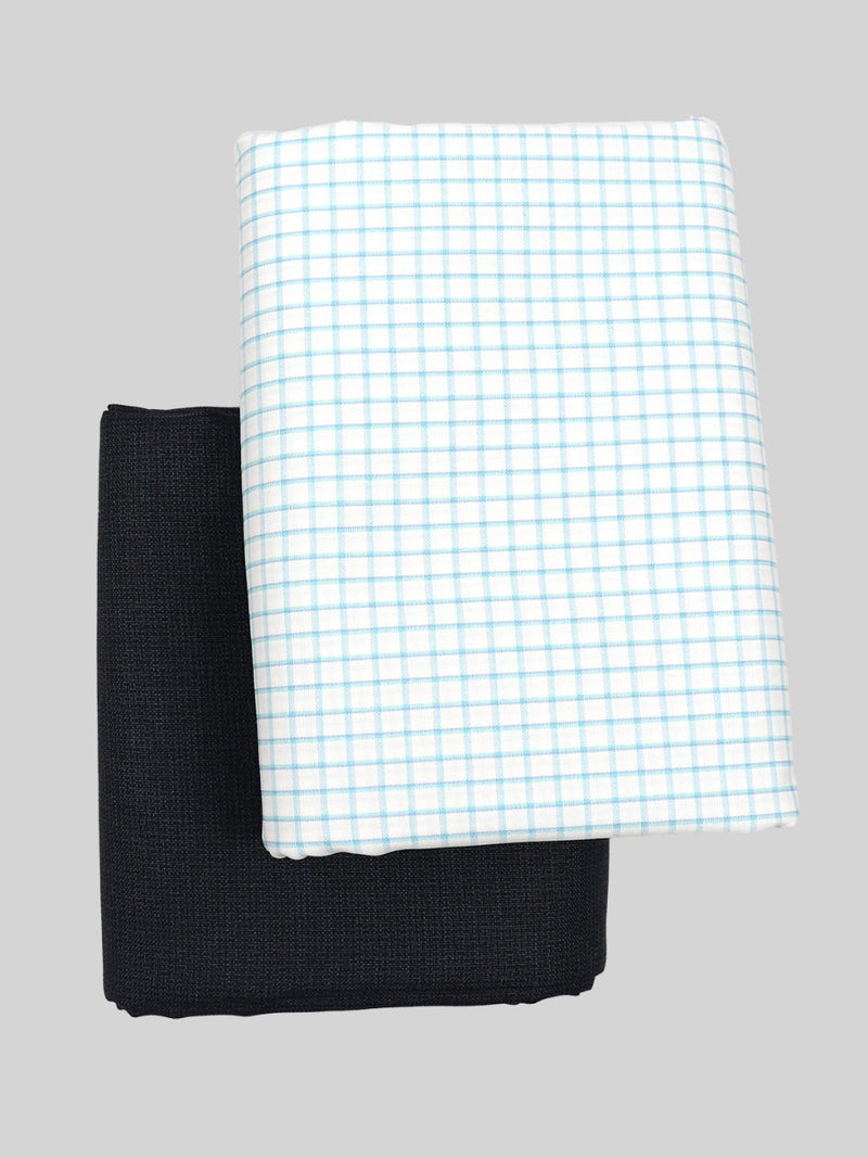 Cotton Checked Shirting & Suiting Gift Box Combo SS91