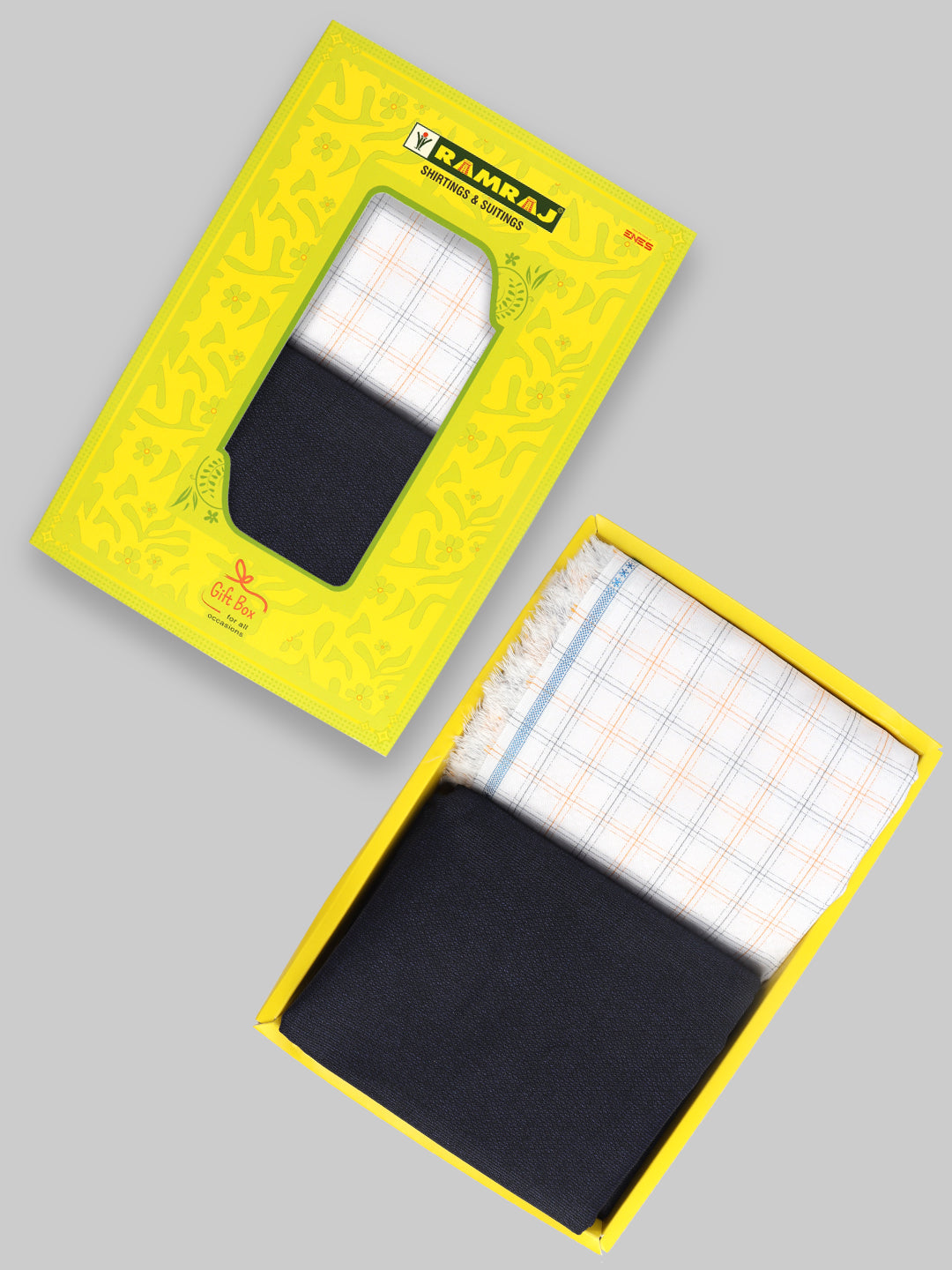 Cotton Blend Checked Shirting & Suiting Gift Box SS239