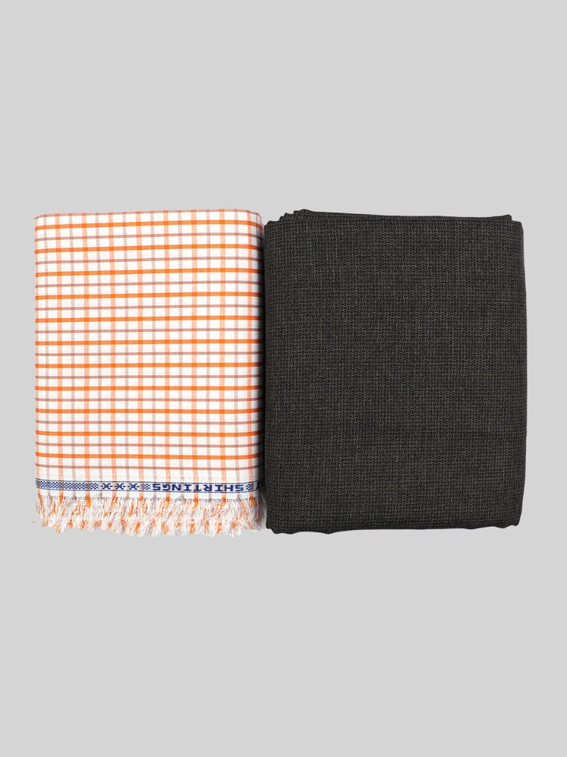 Cotton Checked Shirting & Suiting Gift Box Combo SS89