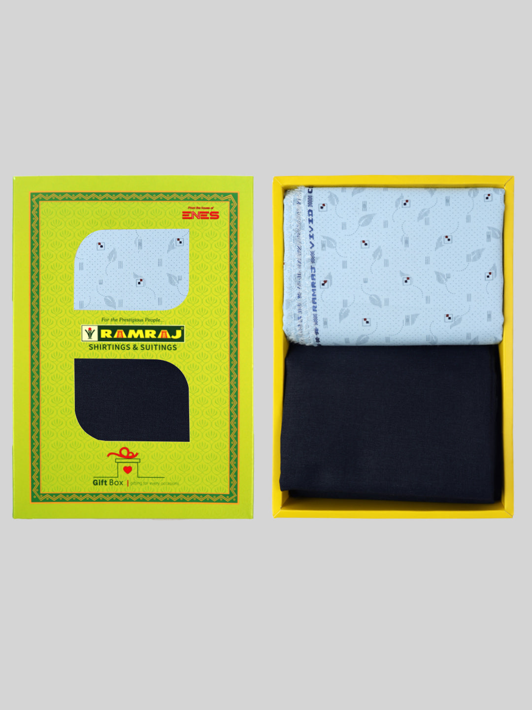 Mens Cotton Printed Shirting & Suiting Gift Box SS154