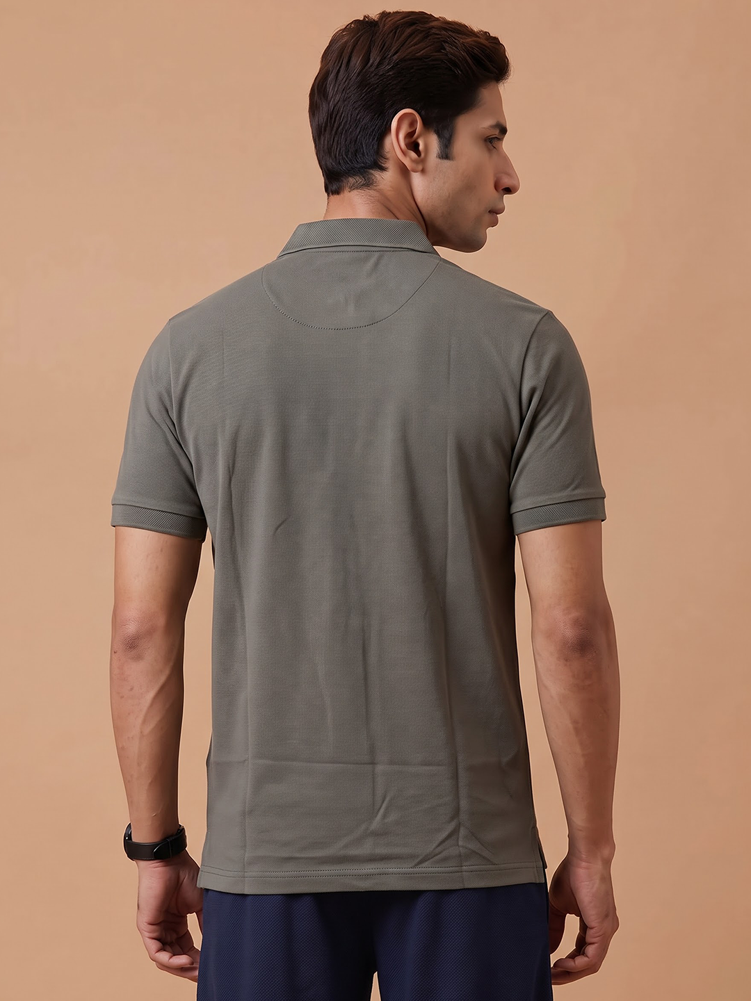 Cotton Rich Pique Polo T-Shirt Pale Olive