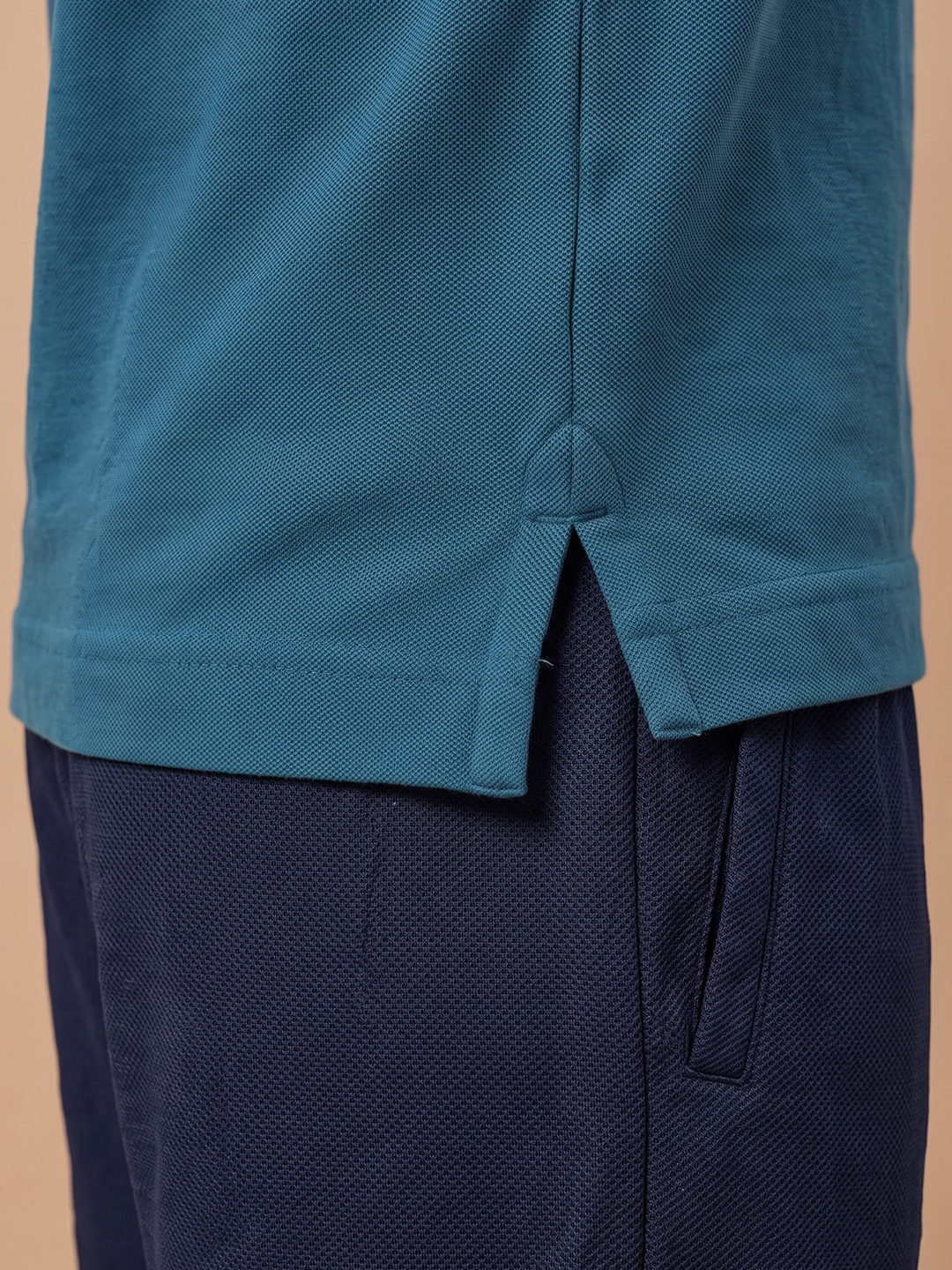 Cotton Rich Pique Polo T-Shirt Naptune Blue
