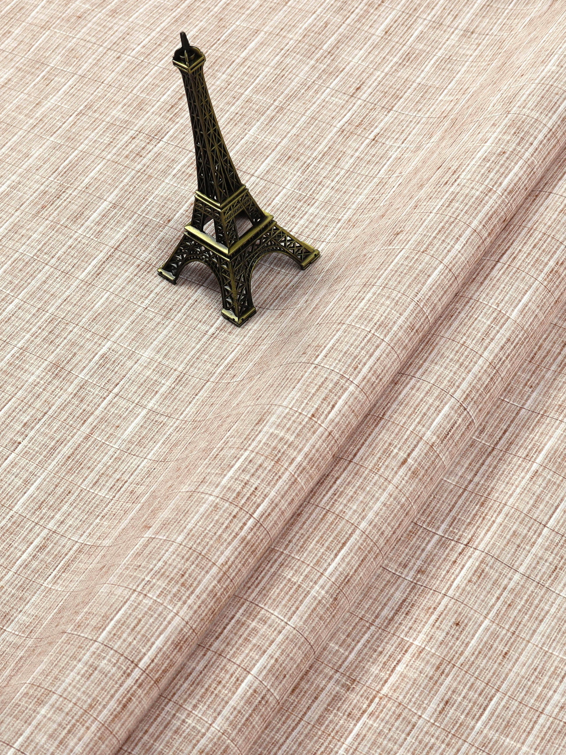 Cotton Colour Stripe Shirt Fabric Brown High Style-Close view