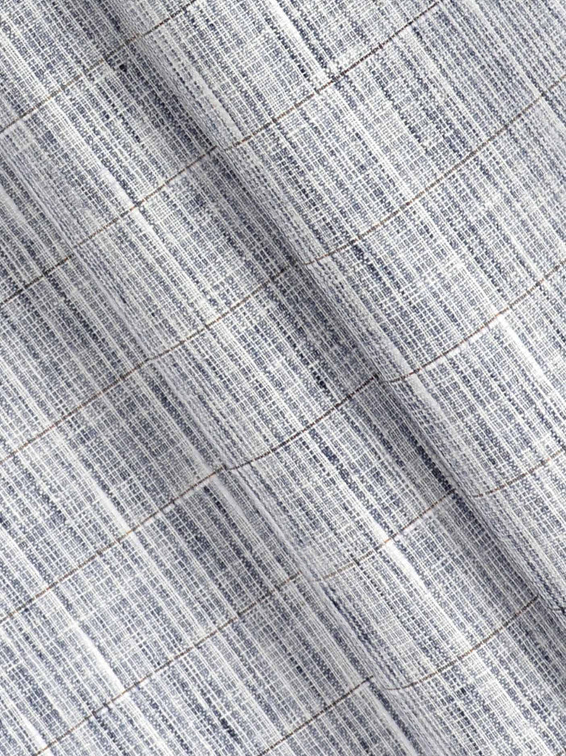 Cotton Colour Stripe Shirt Fabric Navy & Grey High Style