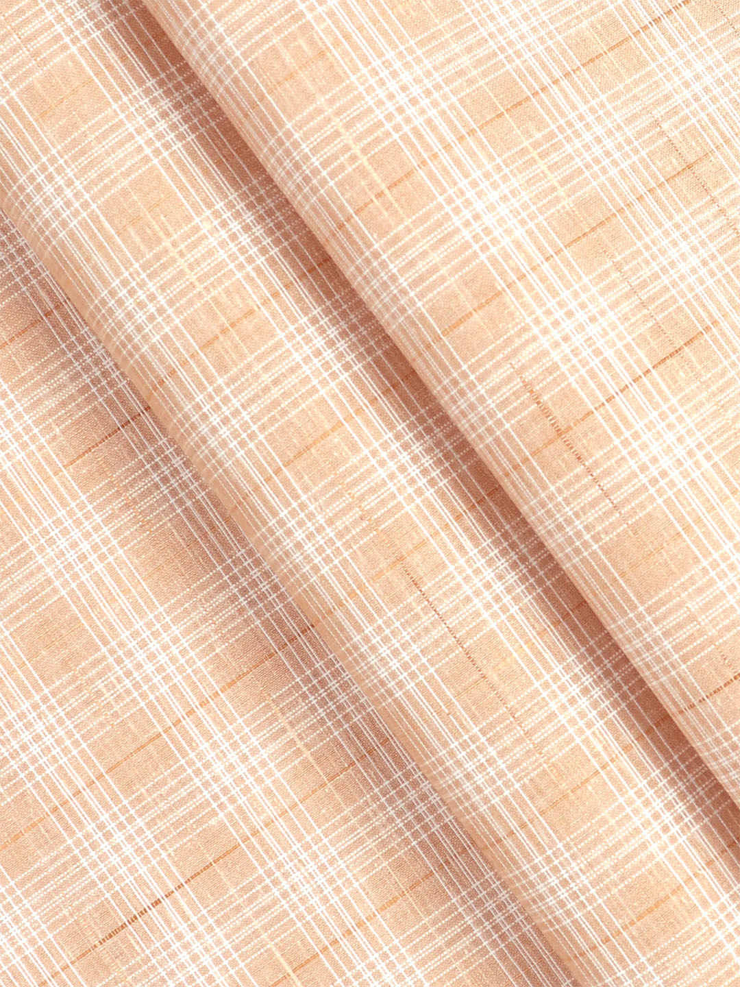 Cotton Rich Sandal Checked Shirting Fabric - Galaxy Art