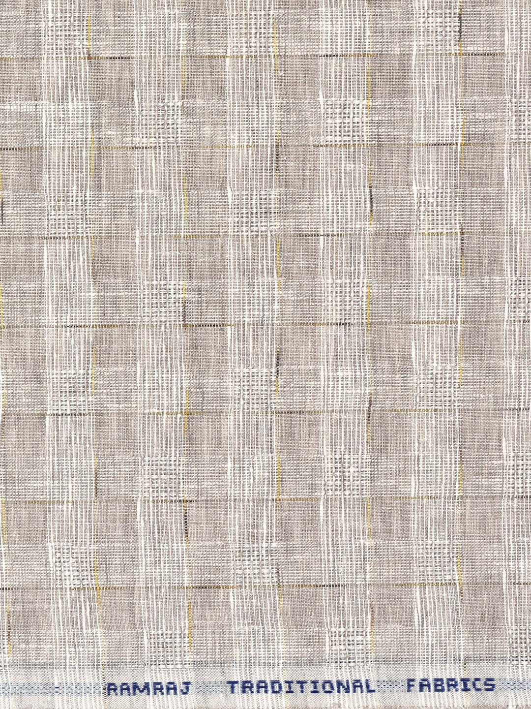 Men Cotton Rich Self Design Shirt Fabric Grey High Style