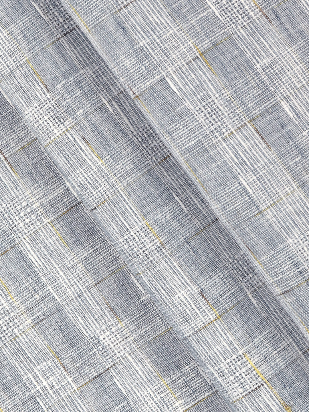 Cotton Rich Self Design Shirt Fabric Blue High Style