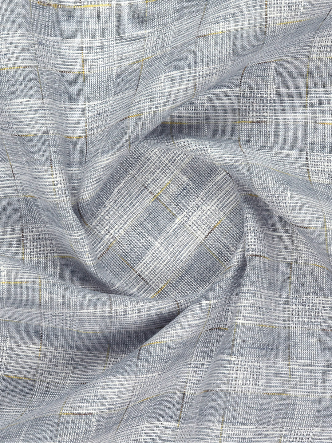 Cotton Rich Self Design Shirt Fabric Blue High Style