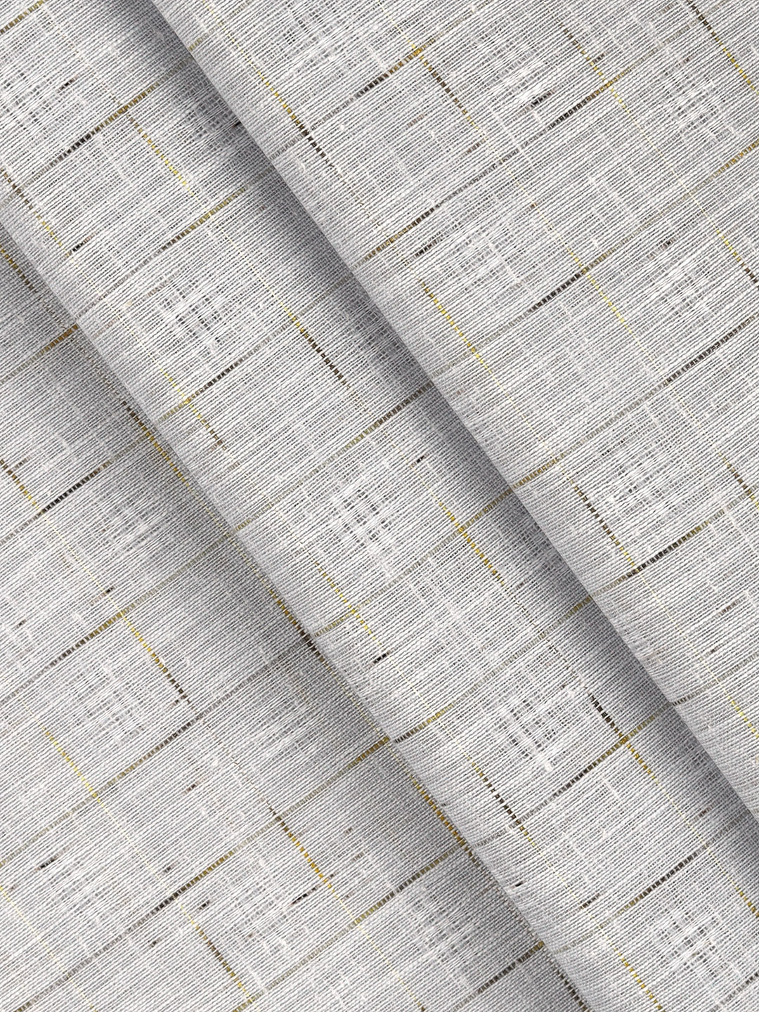 Cotton Rich Grey Self Design Shirt Fabric Infinity