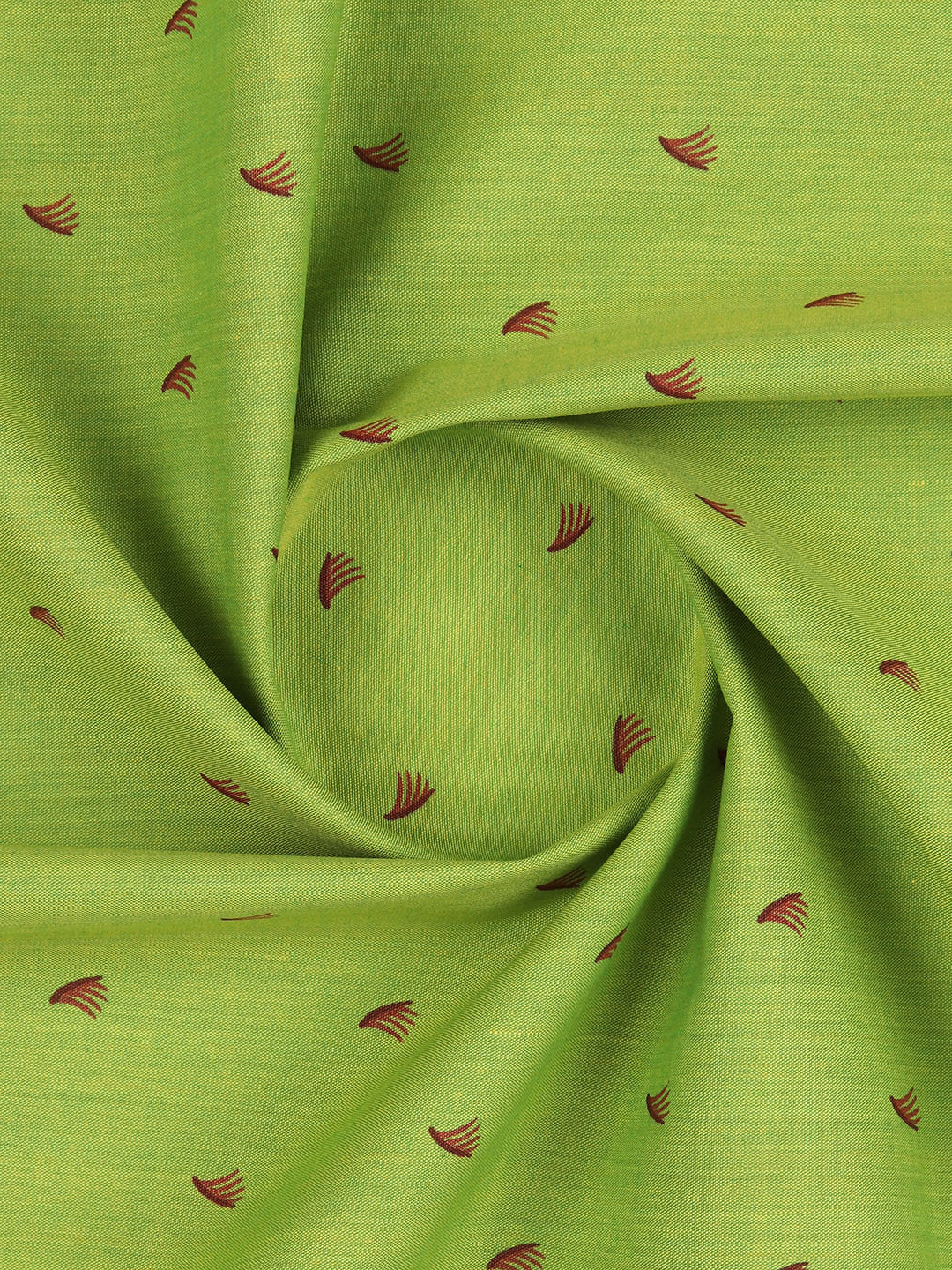 Men Cotton Blend Printed Shirt Fabric Green Variety