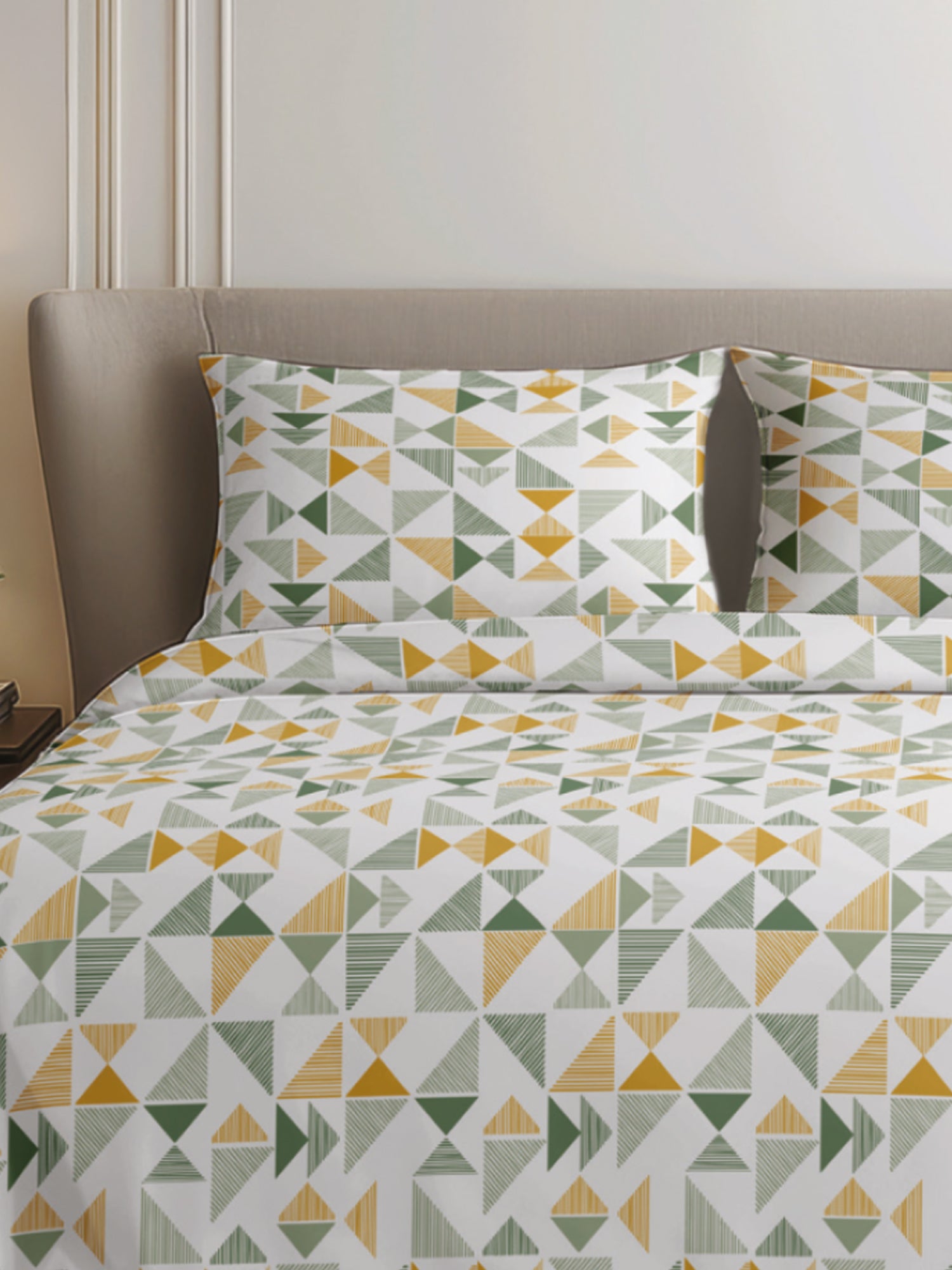 King Size Premium Cotton Bed Sheet & 2 Pillow Cover Set - BDS05