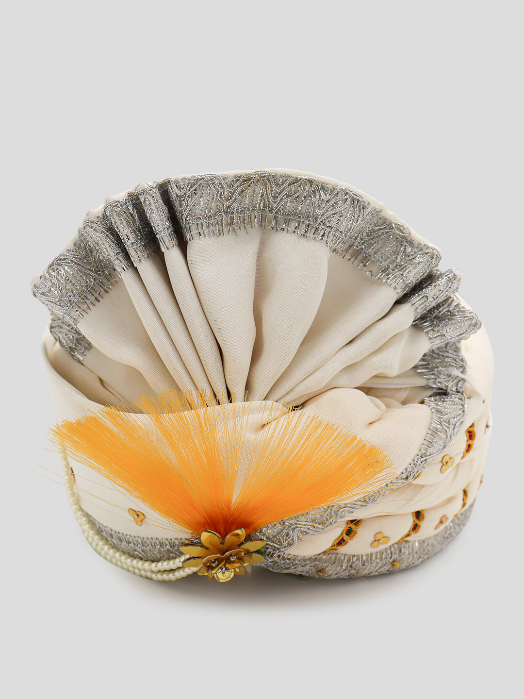 Traditional Silky Style Wedding Turban  - 75