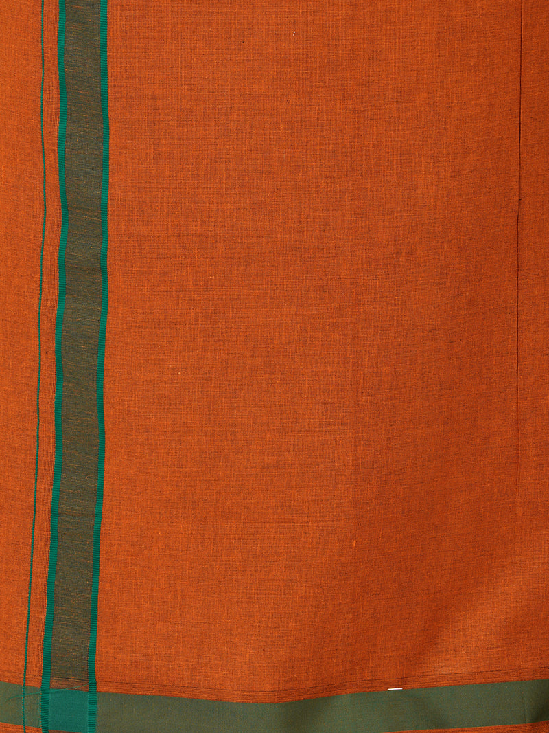 Mens Dark Kavi Lungi with Fancy Border My Trend Colour 3