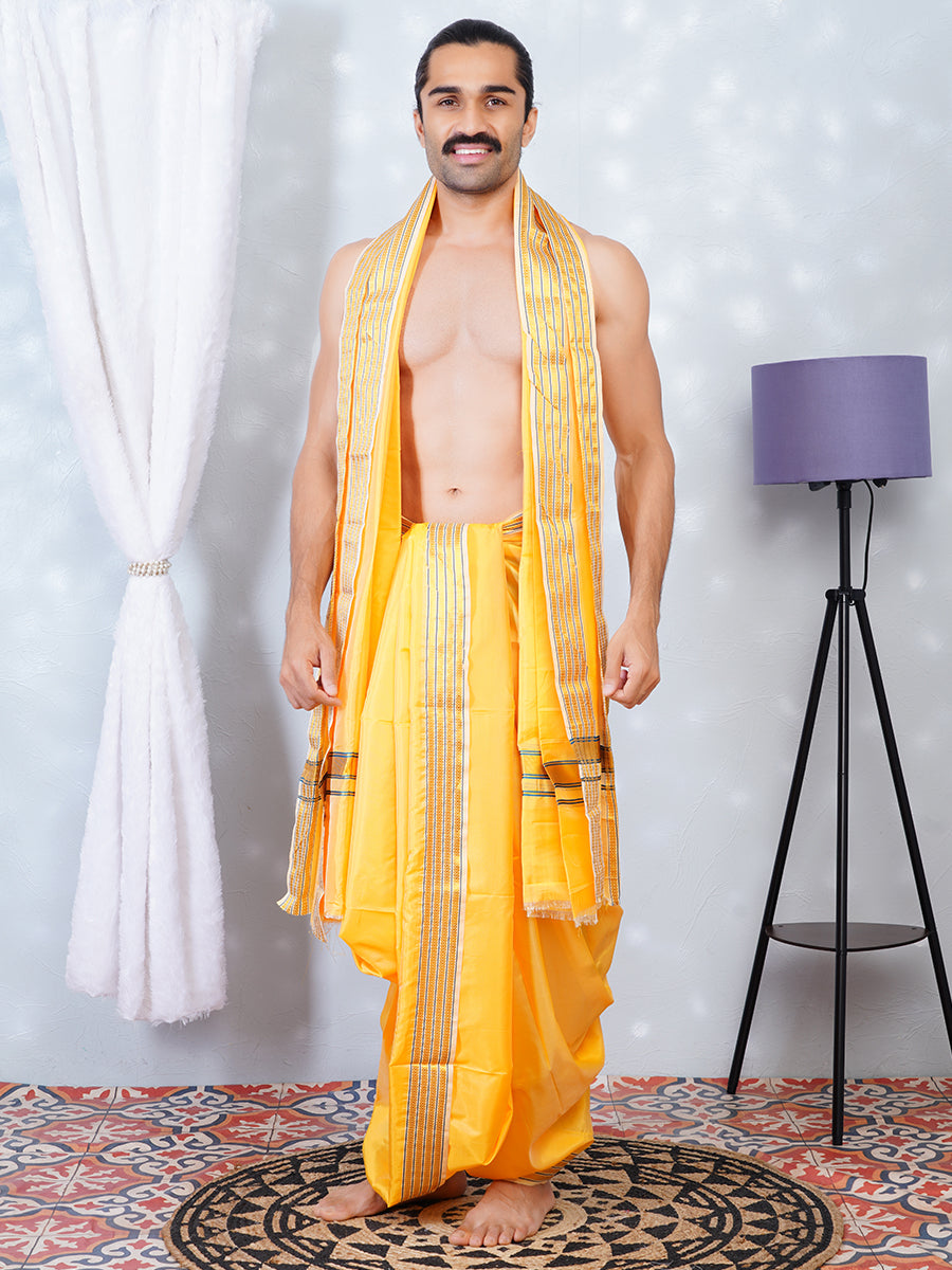 Mens Art Silk Panchakacham Mango MG