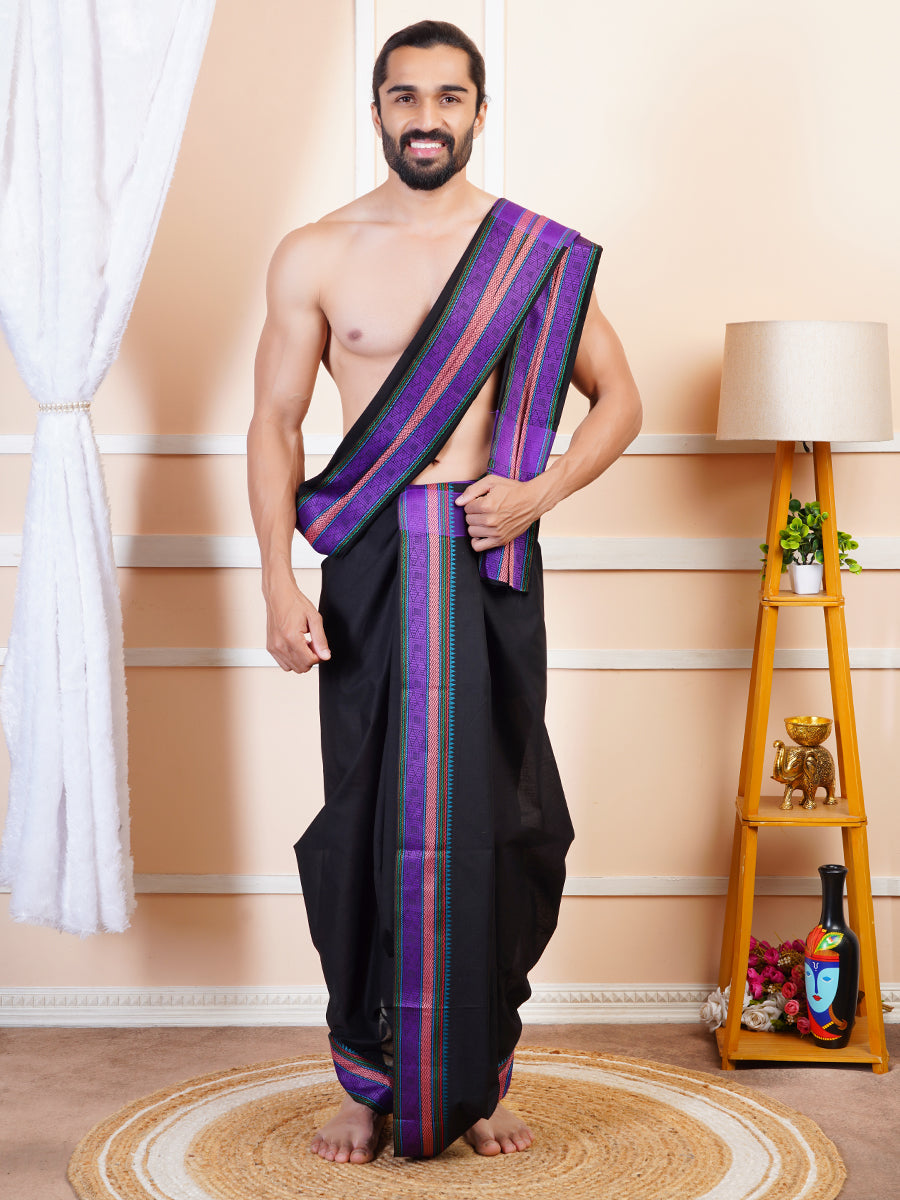 Men Panchakacham Set Dhanishta Black (9+5)