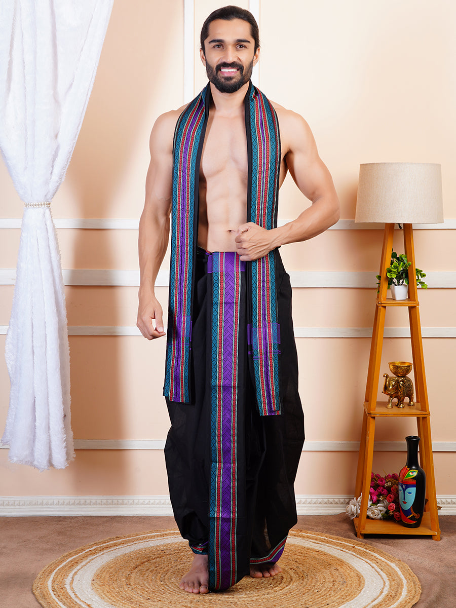 Men Panchakacham Set Dhanishta Black (9+5)