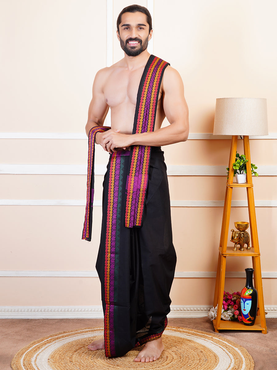 Men Panchakacham Set Dhanishta Black (9+5)