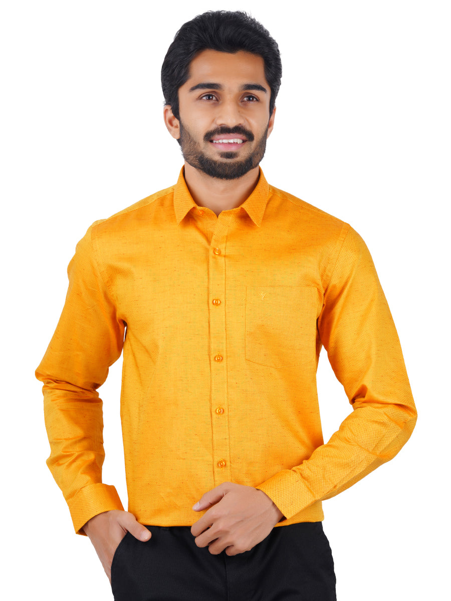 Mens Formal Shirt Bright Orange -T18 CY2