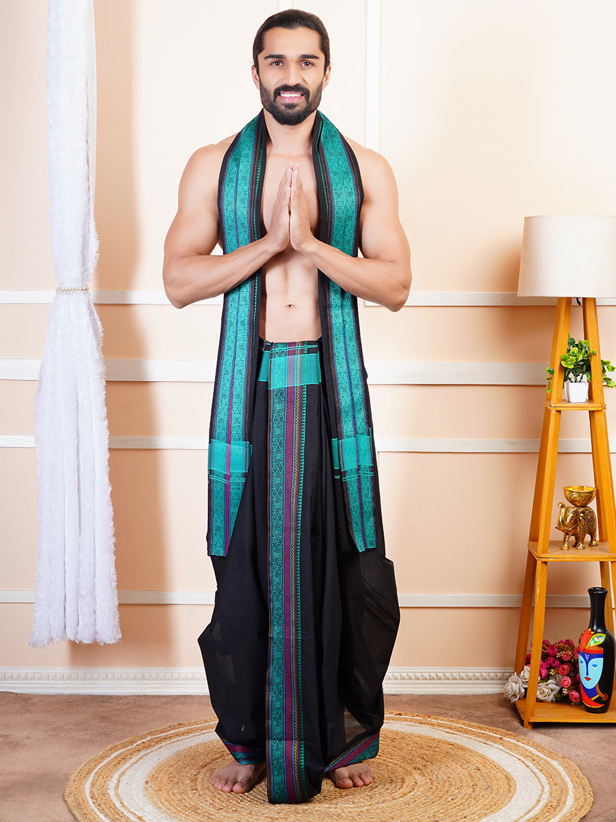 Men Panchakacham Set Dhanishta Black (9+5)