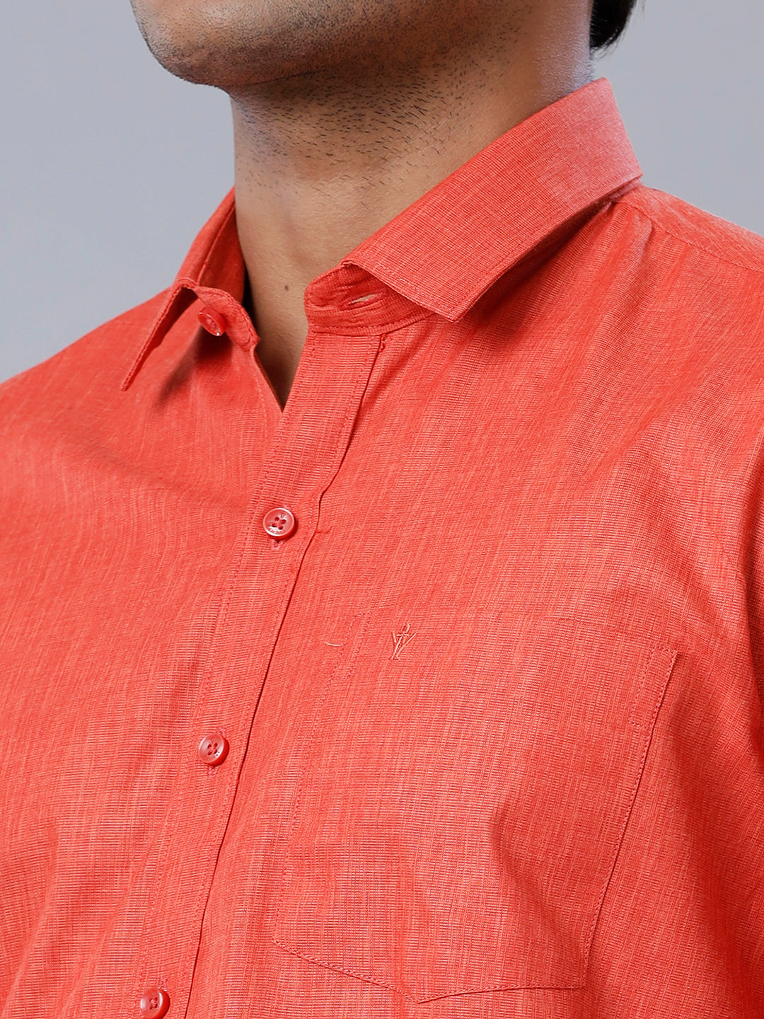Mens Formal Shirt Full Sleeves  Red T40 TP1-Zoom view\