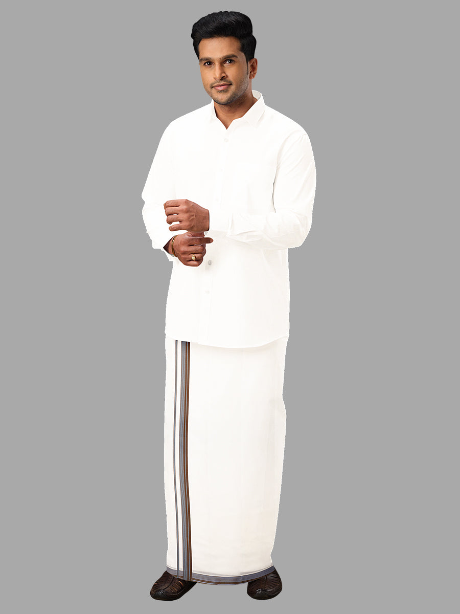 Men Premium Cotton Double Dhoti Luxury Club VA02