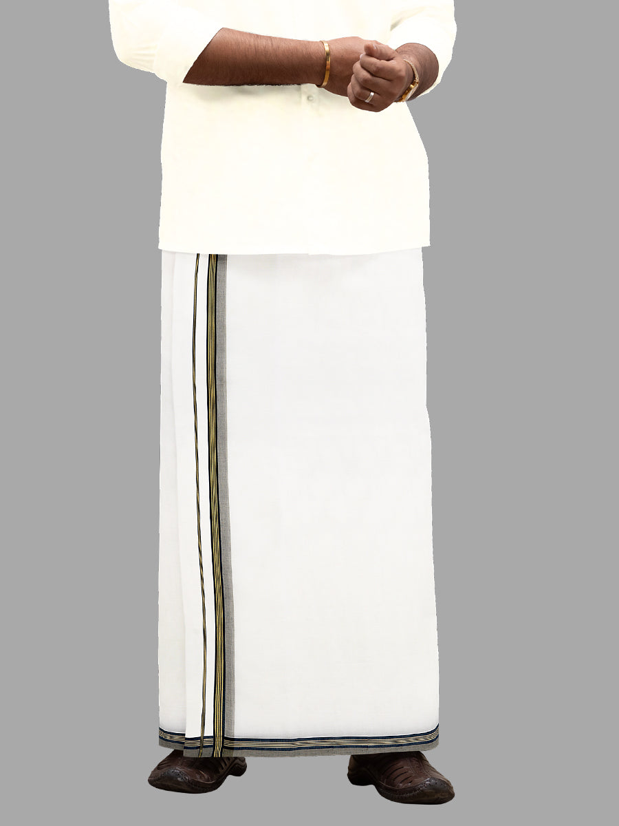 Men Premium Cotton Double Dhoti Luxury Club VA03