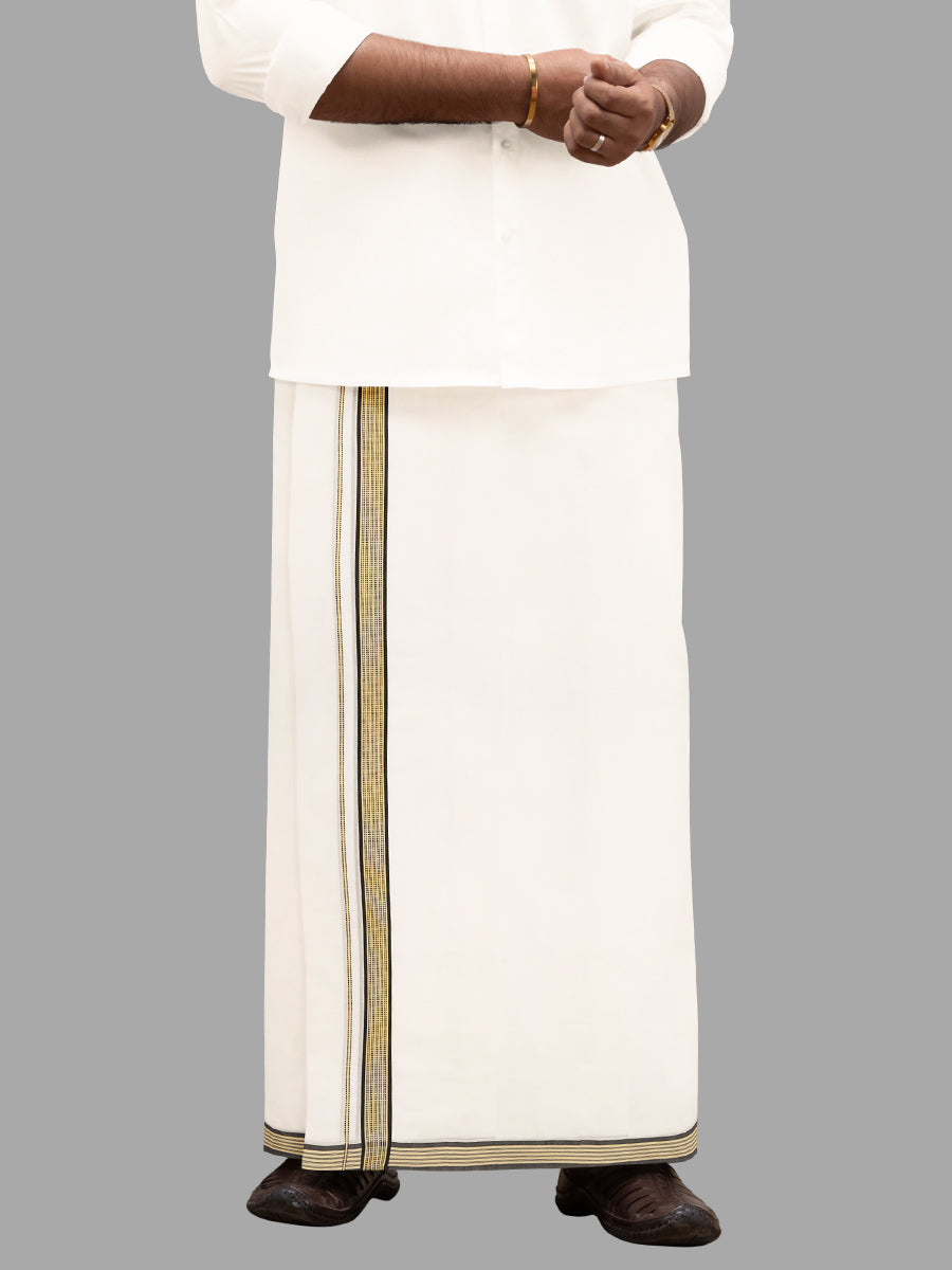 Men Premium Cotton Double Dhoti Luxury Club VA01