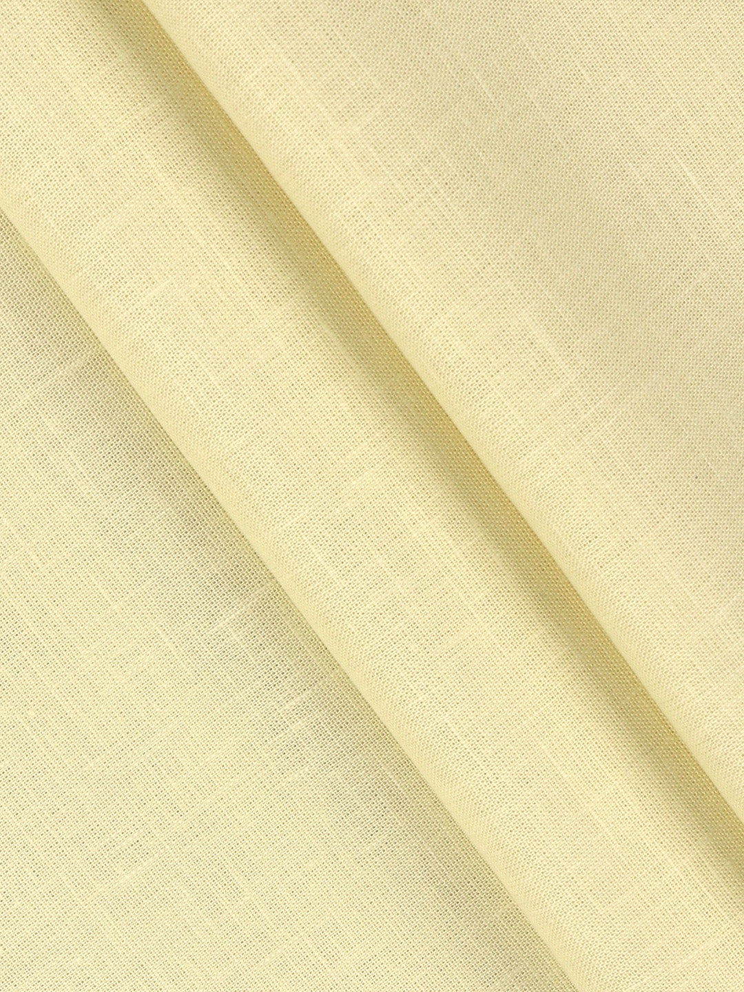 Cotton Blend Plain Shirt Fabric Yellow Sun Shine