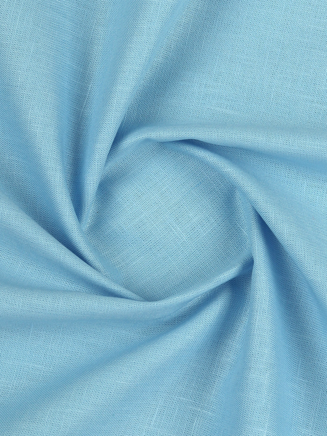 Cotton Blend Plain Shirt Fabric Sky Blue Sun Shine