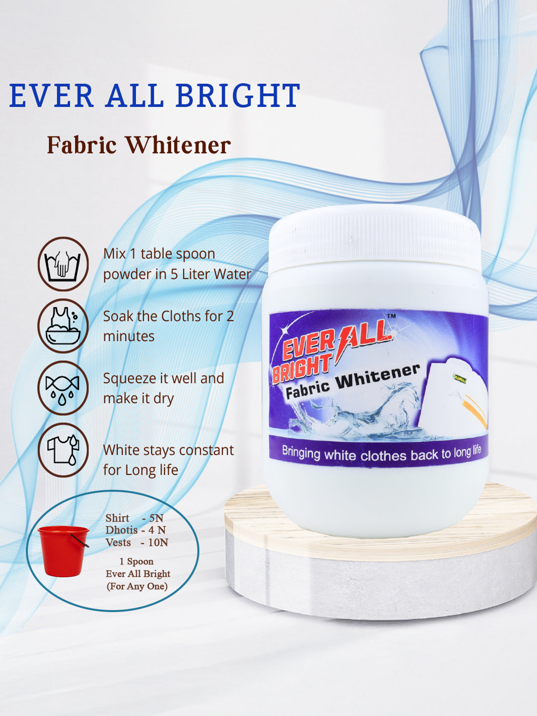 Ever All Bright Fabric Whitener (Pack of 2)