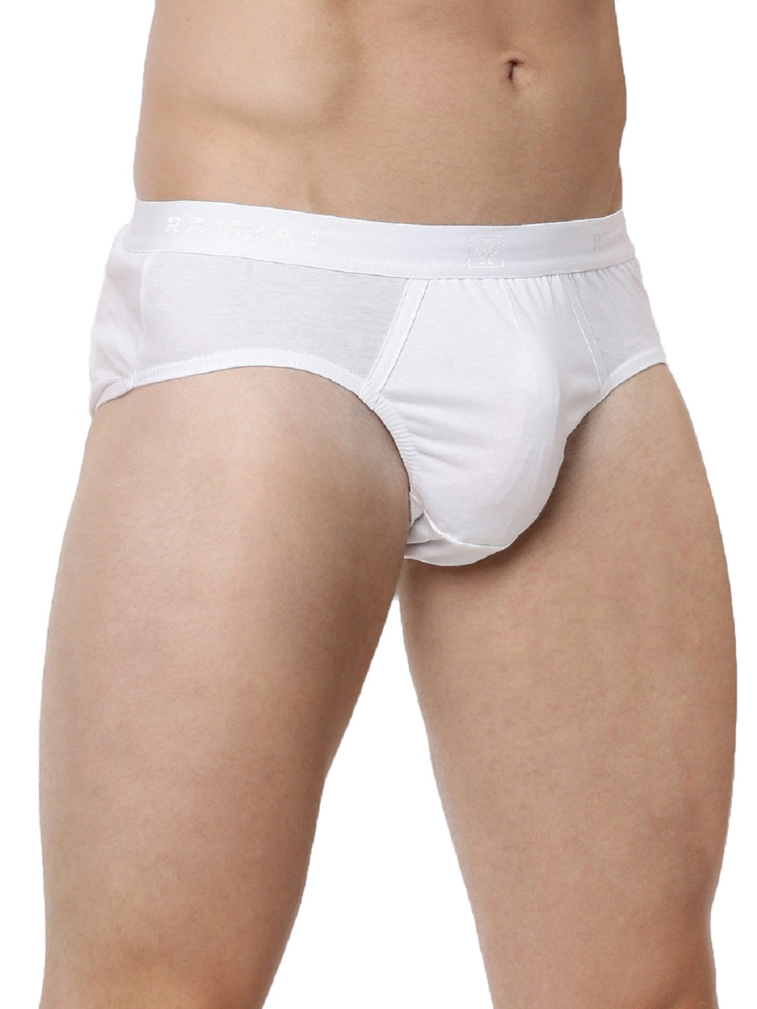 Men's Outer Elastic Black & White Briefs Suriya (2Pcs Pack)