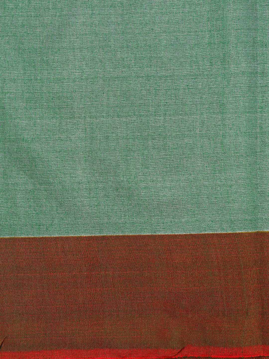 Women Sandal & Green Pure Tussar Weaving Saree PTW04-Pattern view