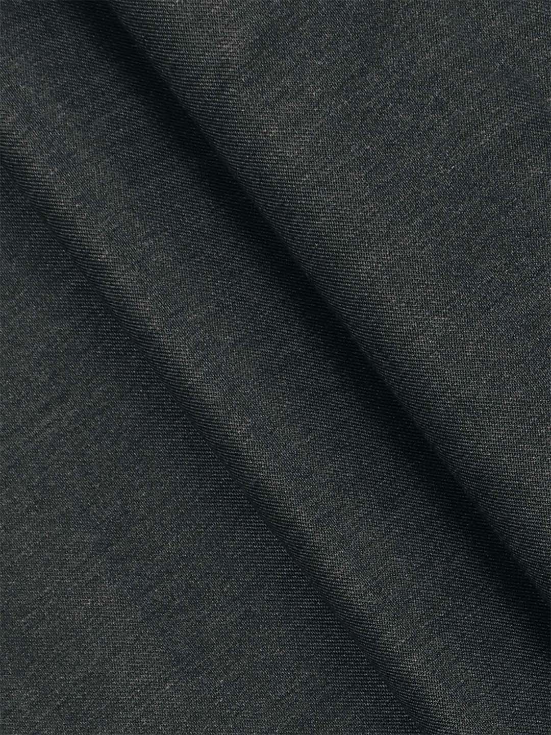 Men  Poly Viscose Blend Pant Fabric Dark Grey Golden Days