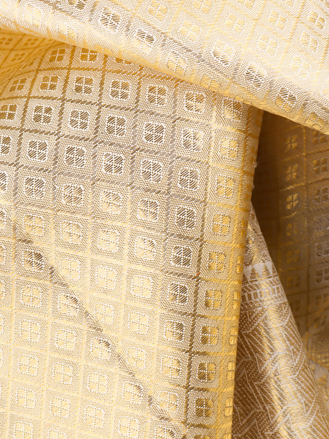 Men 100% Pure Silk 5" Jari Gold  Border  Rajdharbar