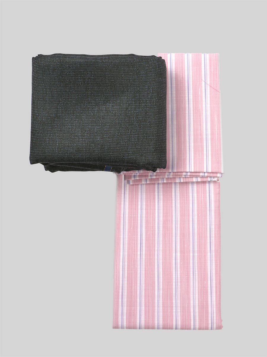 Cotton Blend Stripe Shirting & Suiting Gift Box Combo GL109-Full view