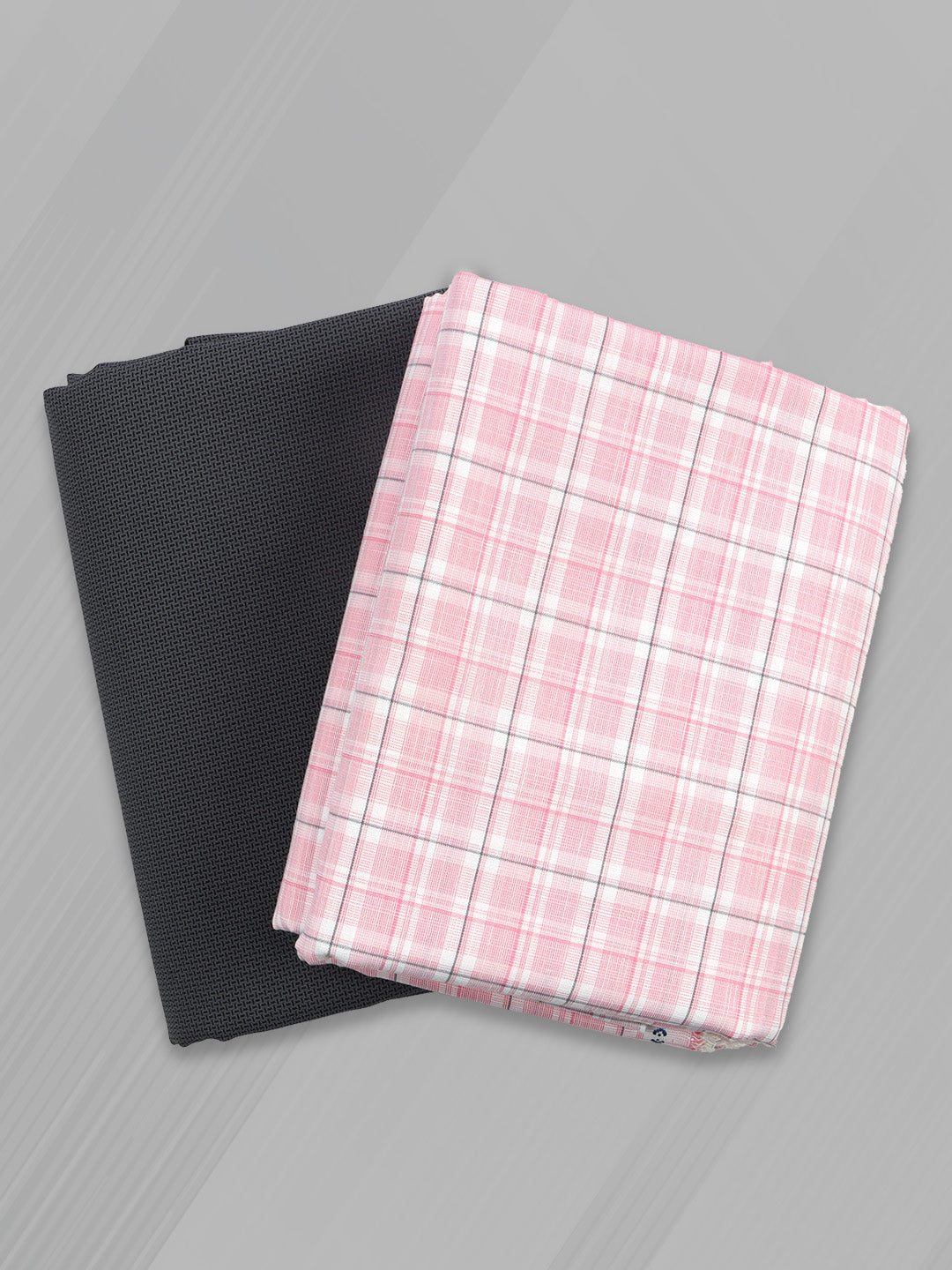 Cotton Blend Checked Shirting & Suiting Bit KK157