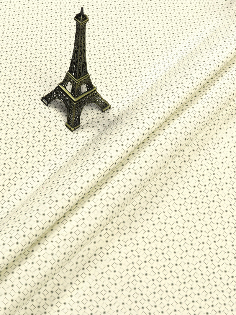 100% Cotton Sandal & Green Printed Shirt Fabric Alpha