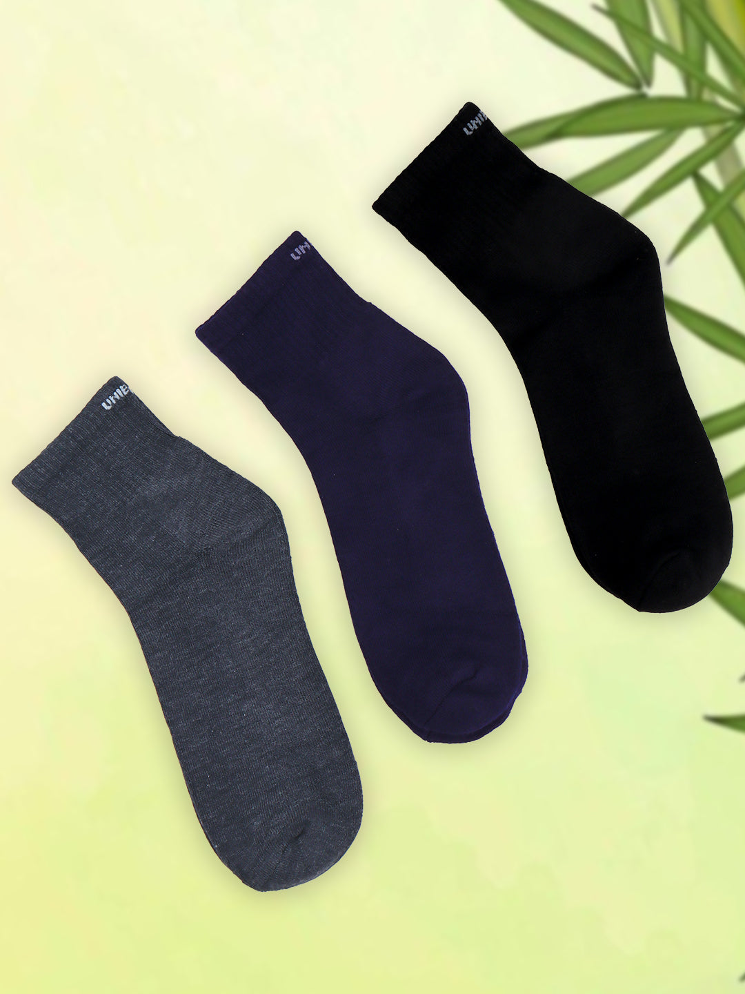 Men Assorted Bamboo Sports Ankle Length Socks SAS1