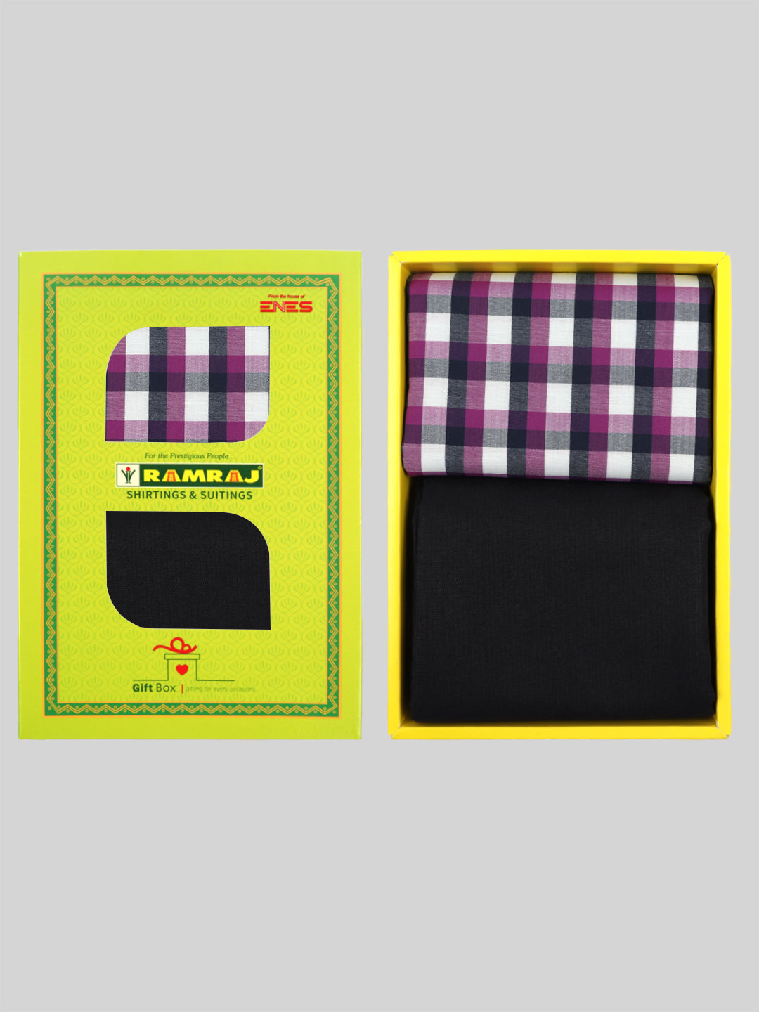 Cotton Checked Shirting & Suiting Gift Box Combo SS125-Ad vert