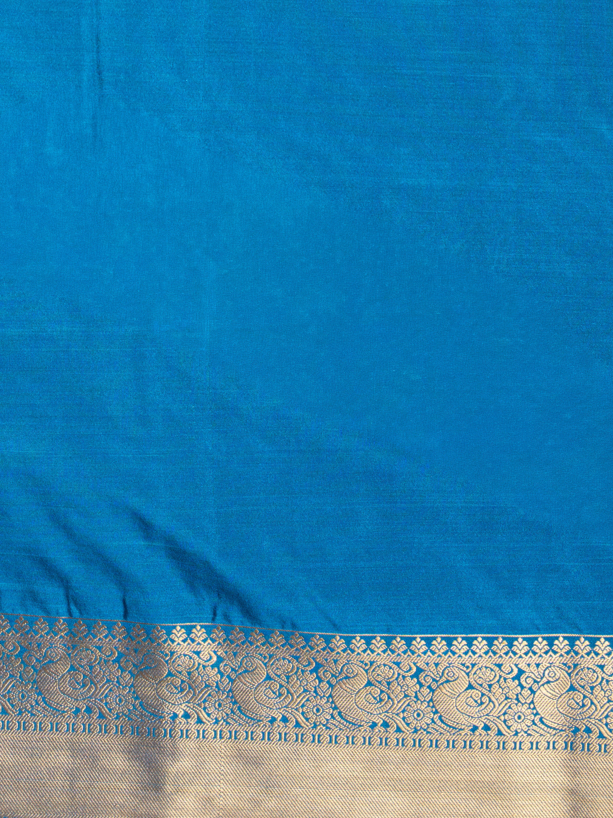 Women Soft Silk Brown with Blue Saree SS463