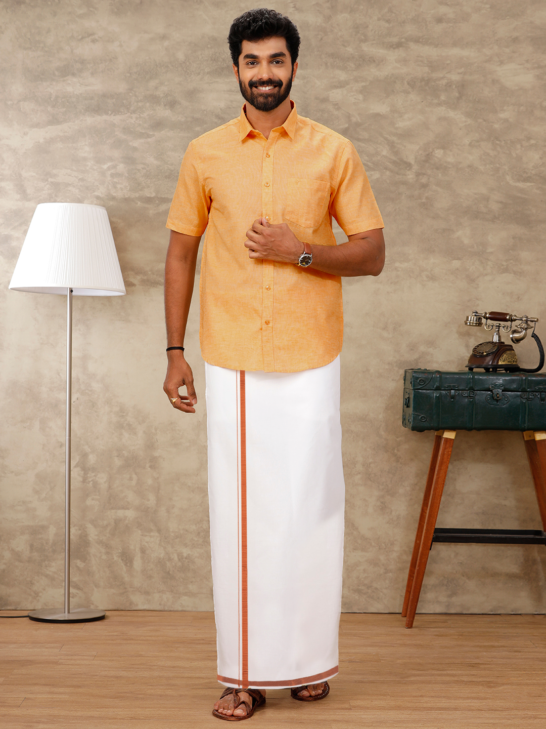 Vetti Vaaram Dhoti and Shirt Set V3