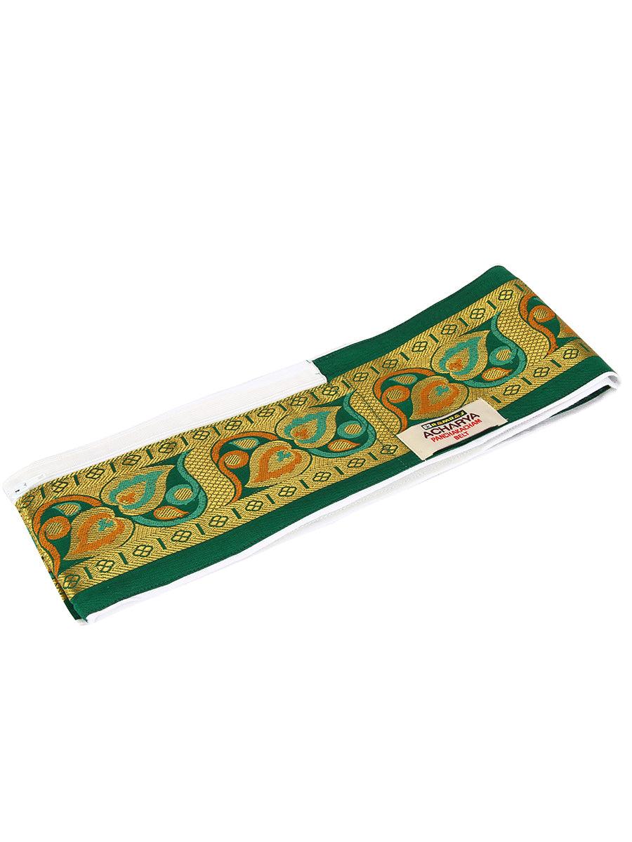 Acharya Belt With Pouch Fancy -  Ramraj Cotton -Green